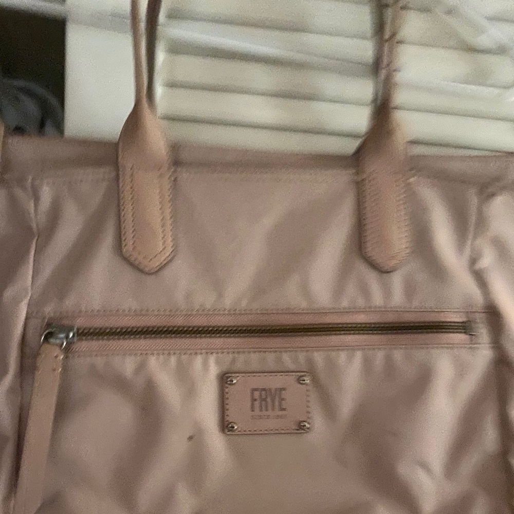 Frye blush pink tote bag